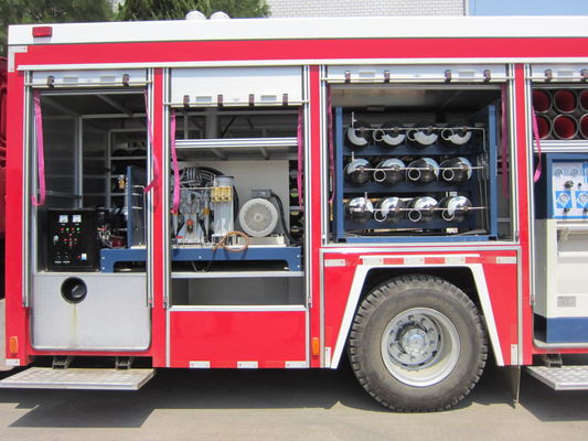 HOWO Quick Response Gas RC Fire Truck 6x4 Large Capacity Multipurpose