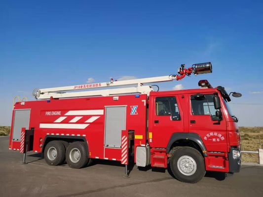 460hp 10 Wheeled Hydraulic Fire Truck , 18M Hydraulic Telescopic Water Rescue Fire Truck