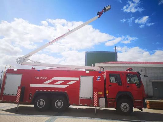 460hp 10 Wheeled Hydraulic Fire Truck , 18M Hydraulic Telescopic Water Rescue Fire Truck