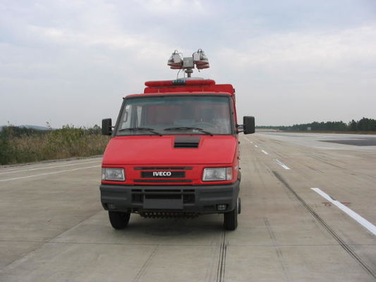 IVECO 95KW Mini Truck Fire Truck 4x2 Czerwony kolor do gaszenia pożarów